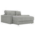 XXL-SESSEL Cord Hellgrau    - Hellgrau/Schwarz, MODERN, Kunststoff/Textil (160/87/190cm) - Carryhome