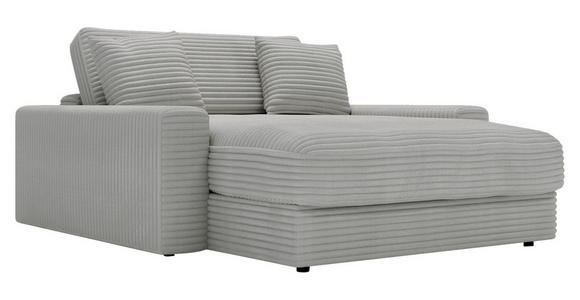 XXL-SESSEL Cord Hellgrau - Hellgrau/Schwarz, MODERN, Kunststoff/Textil (160/87/190cm) - Carryhome
