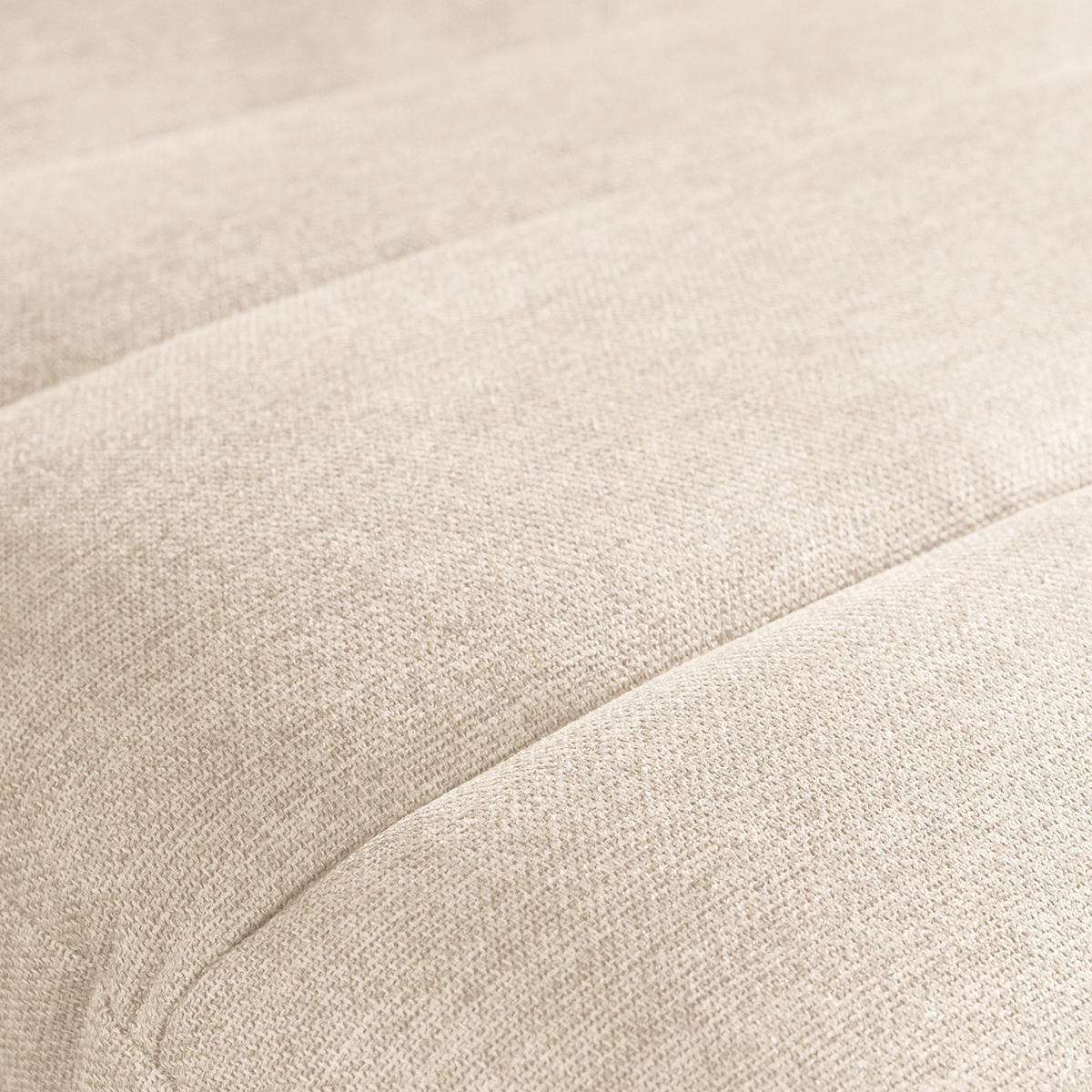 RELAXLIEGE SWING Webstoff Beige  - Beige/Silberfarben, Design, Textil/Metall (65/65/171cm) - Livetastic