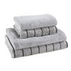 FROTTIERSET Silberfarben, Platinfarben 4-teilig  - Platinfarben/Silberfarben, Basics, Textil - Cawoe