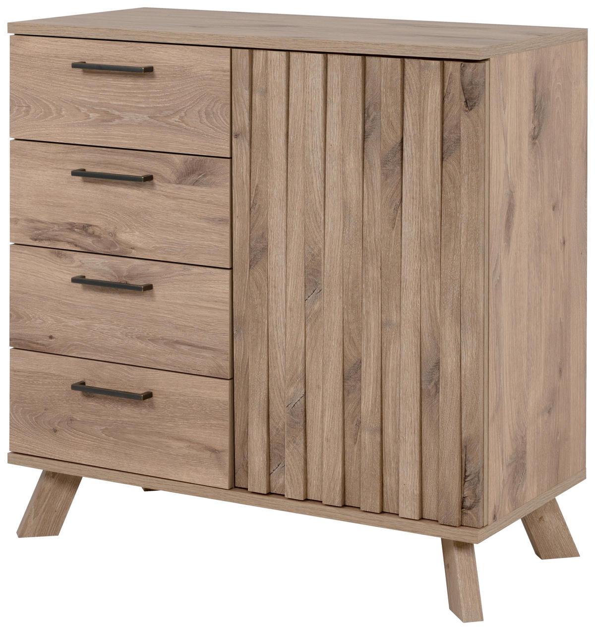 KOMMODE  in 84,5/85/40 cm  - Eichefarben, LIFESTYLE, Holzwerkstoff/Metall (84,5/85/40cm) - MID.YOU