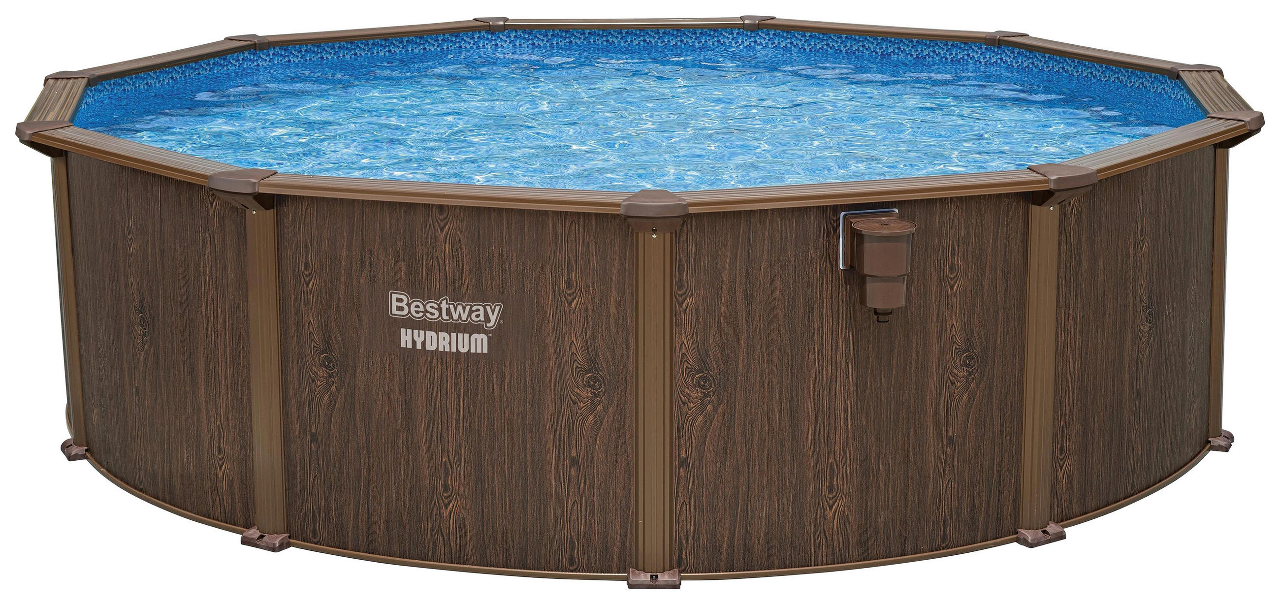 POOL SET 56384 488/132 cm  - Blau/Hellblau, KONVENTIONELL, Kunststoff/Metall (488/132cm) - Bestway