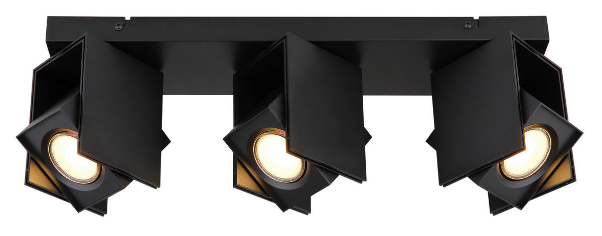 BODOVÉ SVÍTIDLO, 5 W/GU10, 43.4/8.4/15.7 cm - černá, Design, kov (43.4/8.4/15.7cm) - Globo