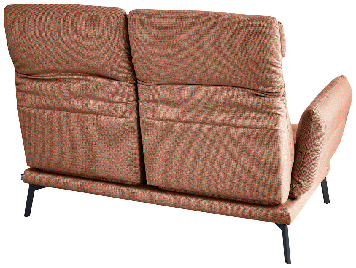 2-SITZER-SOFA Flachgewebe Rostfarben, Orange  - Rostfarben/Schwarz, Design, Textil/Metall (178-226/83-113/96-177cm) - Dieter Knoll