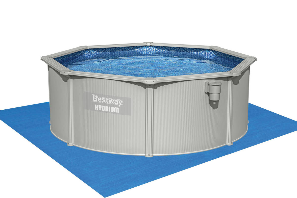 BAZÉN 360/120 cm - šedá/modrá, Konvenční, kov/plast (360/120cm) - Bestway