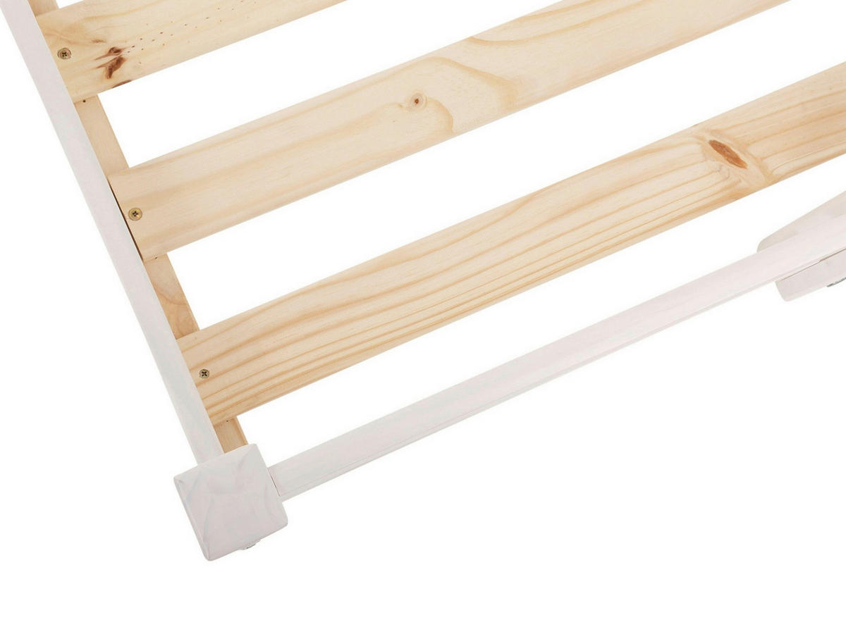ETAGENBETT 140/200 cm,  in Weiß, Lattenrost, Leiter  - Weiß, MODERN, Holz (140/200cm) - MID.YOU
