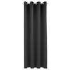 FERTIGVORHANG  black-out (lichtundurchlässig)  140/245 cm   - Schwarz, Basics, Textil (140/245cm)