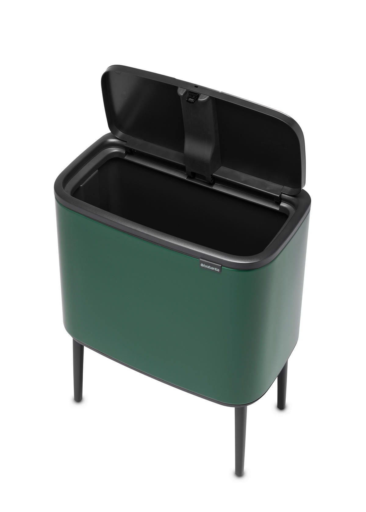 SZEMETESVÖDÖR  - fekete/zöld, Basics, műanyag/fém (36 Ll) - Brabantia