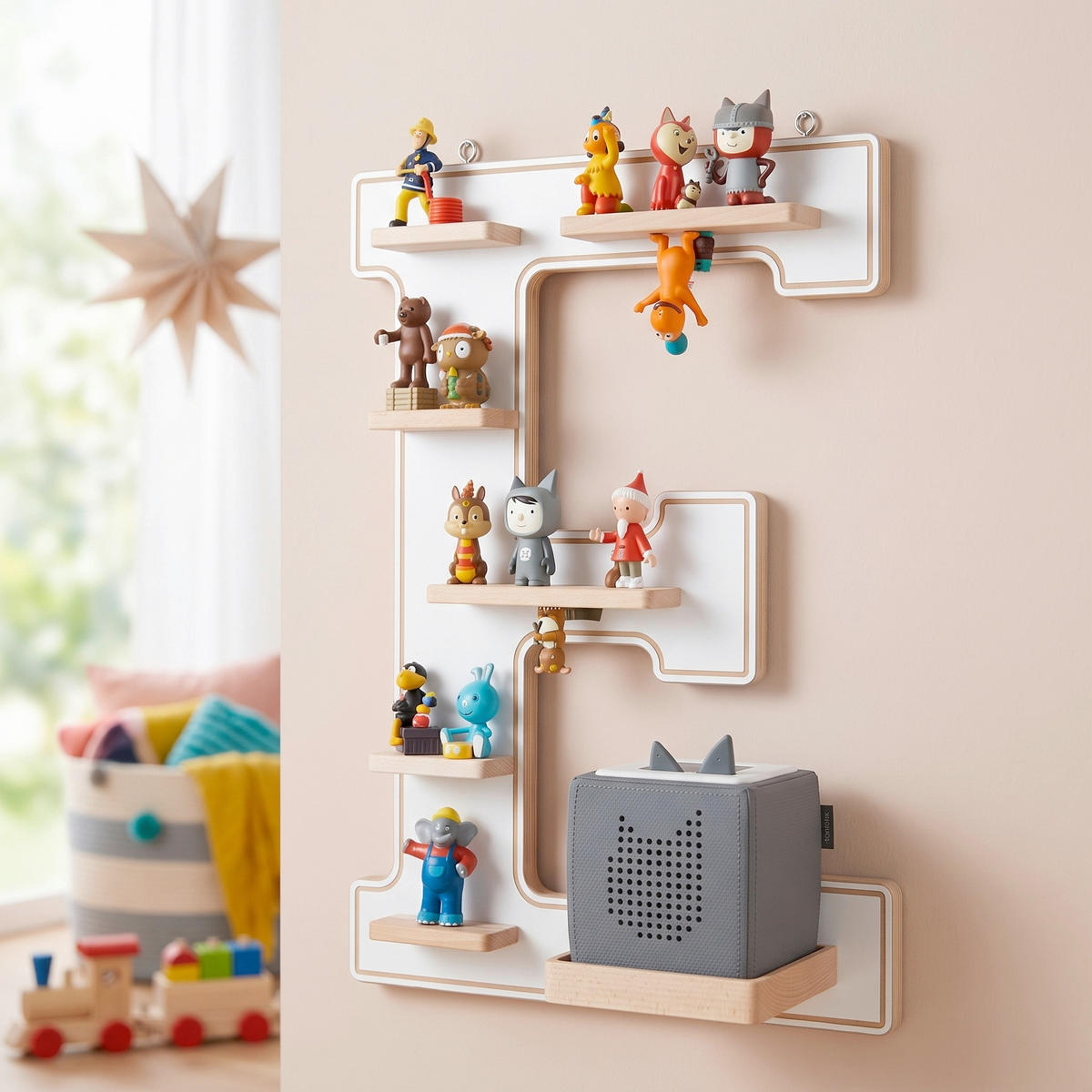 KINDERREGAL  - Weiss, Modern, Holzwerkstoff (38/54/19cm) - Livetastic