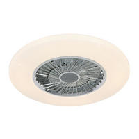 DECKENVENTILATOR - Chromfarben/Weiß, Trend, Kunststoff/Metall (58/14,5cm) - Mican