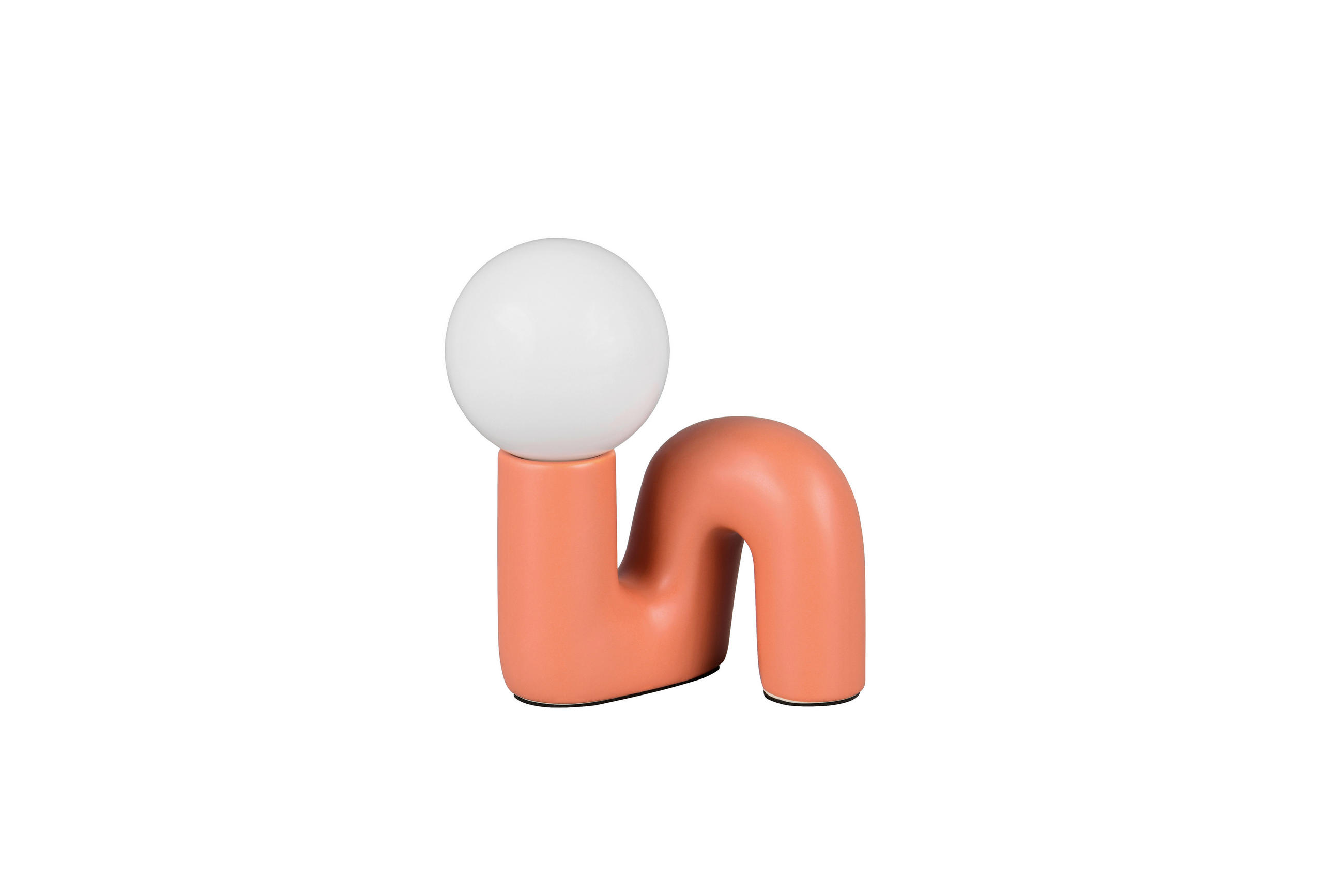 TISCHLEUCHTE Quinn 16,5/21,5/15 cm  - Orange/Weiß, Trend, Glas/Keramik (16,5/21,5/15cm)