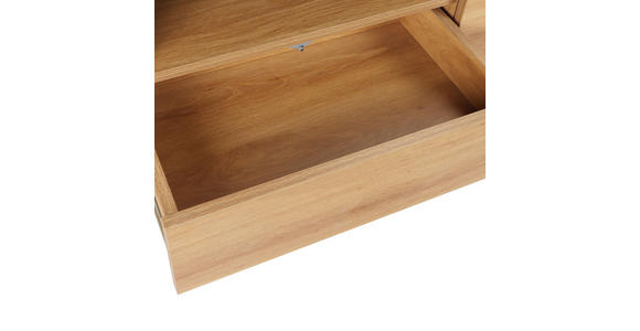 SIDEBOARD  160/80/40 cm 1 Schublade(n)  - Schwarz/Naturfarben, Design, Holzwerkstoff (160/80/40cm) - Xora