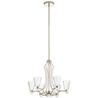 KRONLEUCHTER 71.1/72.3 cm   - Nickelfarben, Design, Glas/Metall (71.1/72.3cm) - Elstead Lighting