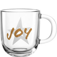 TASSE SILENZIO   0,30 ml  - Transparent/Goldfarben, LIFESTYLE, Glas (12,50/10,00/8,70cm) - Leonardo