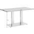 ESSTISCH in Metall, Glas 140/80/77 cm - Edelstahlfarben/Weiß, Design, Glas/Metall (140/80/77cm) - Dieter Knoll ESSTISCH in Metall, Glas 140/80/77 cm - Edelstahlfarben/Weiß, Design, Glas/Metall (140/80/77cm) - Dieter Knoll