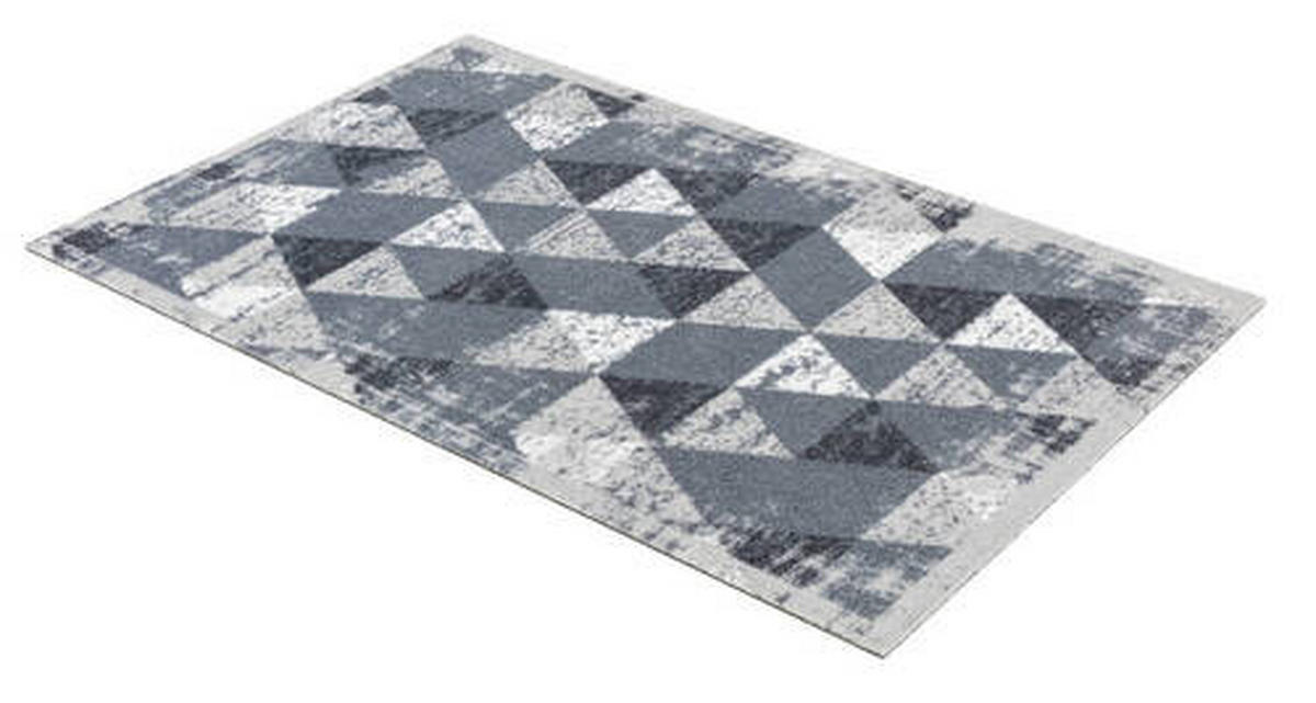 PREDPRAŽNIK      66/110 cm     bela, svetlo siva  - bela/svetlo siva, Design, tekstil (66/110cm)