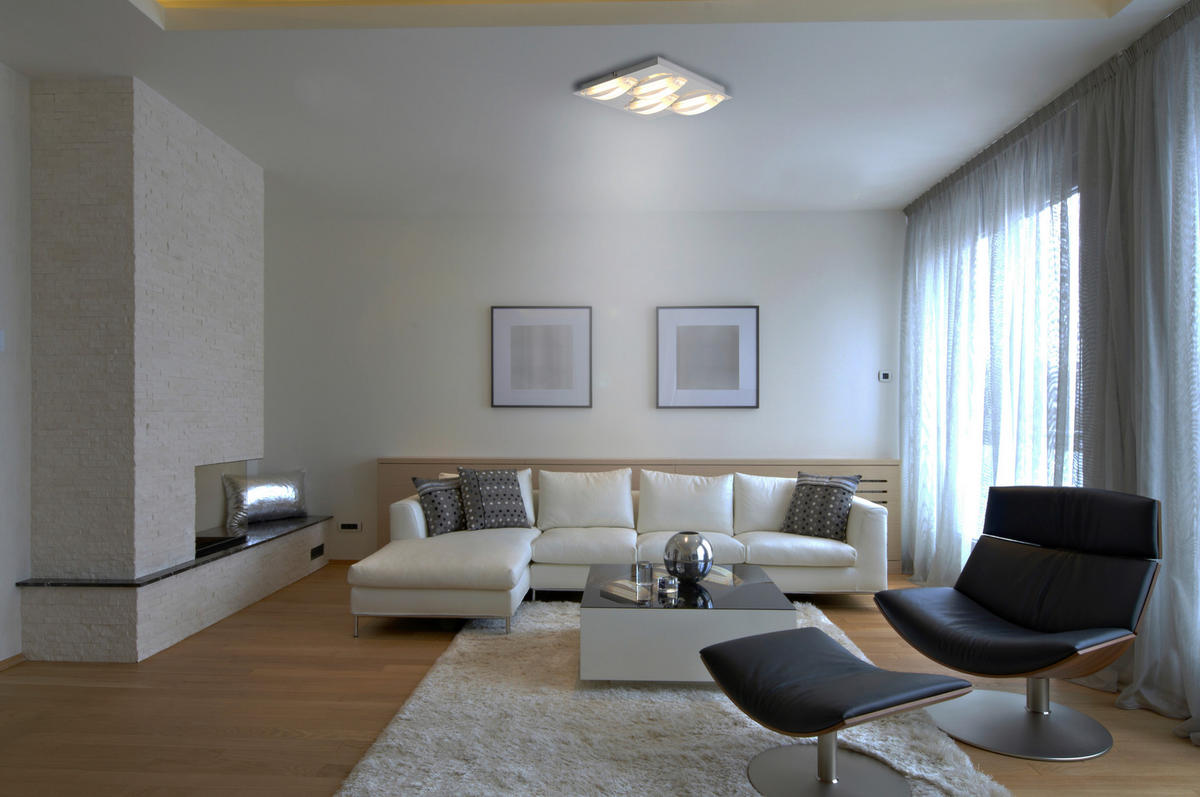 LED-DECKENLEUCHTE 30/5 cm   - Chromfarben, Basics, Kunststoff/Metall (30/5cm) - Näve