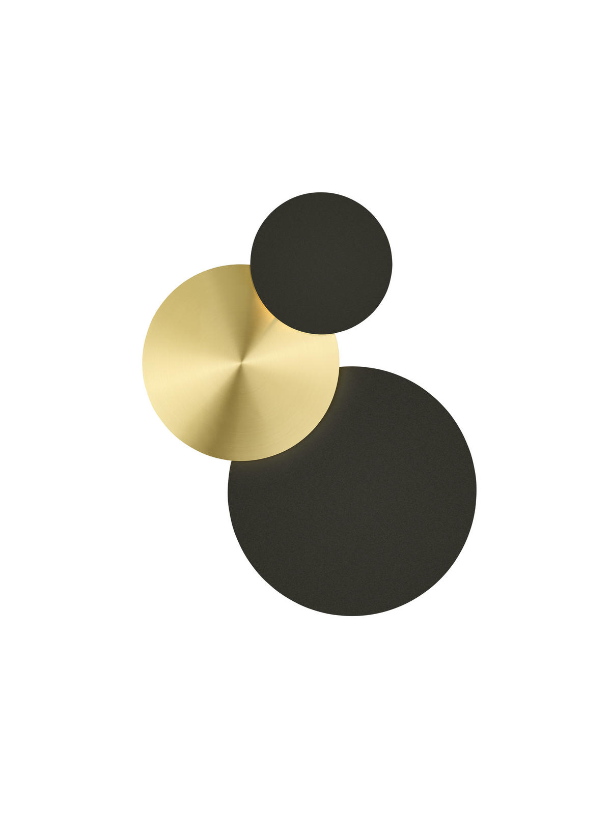 LED-DECKENLEUCHTE 51/35/7,5 cm   - Goldfarben/Schwarz, Design, Metall (51/35/7,5cm) - Hell