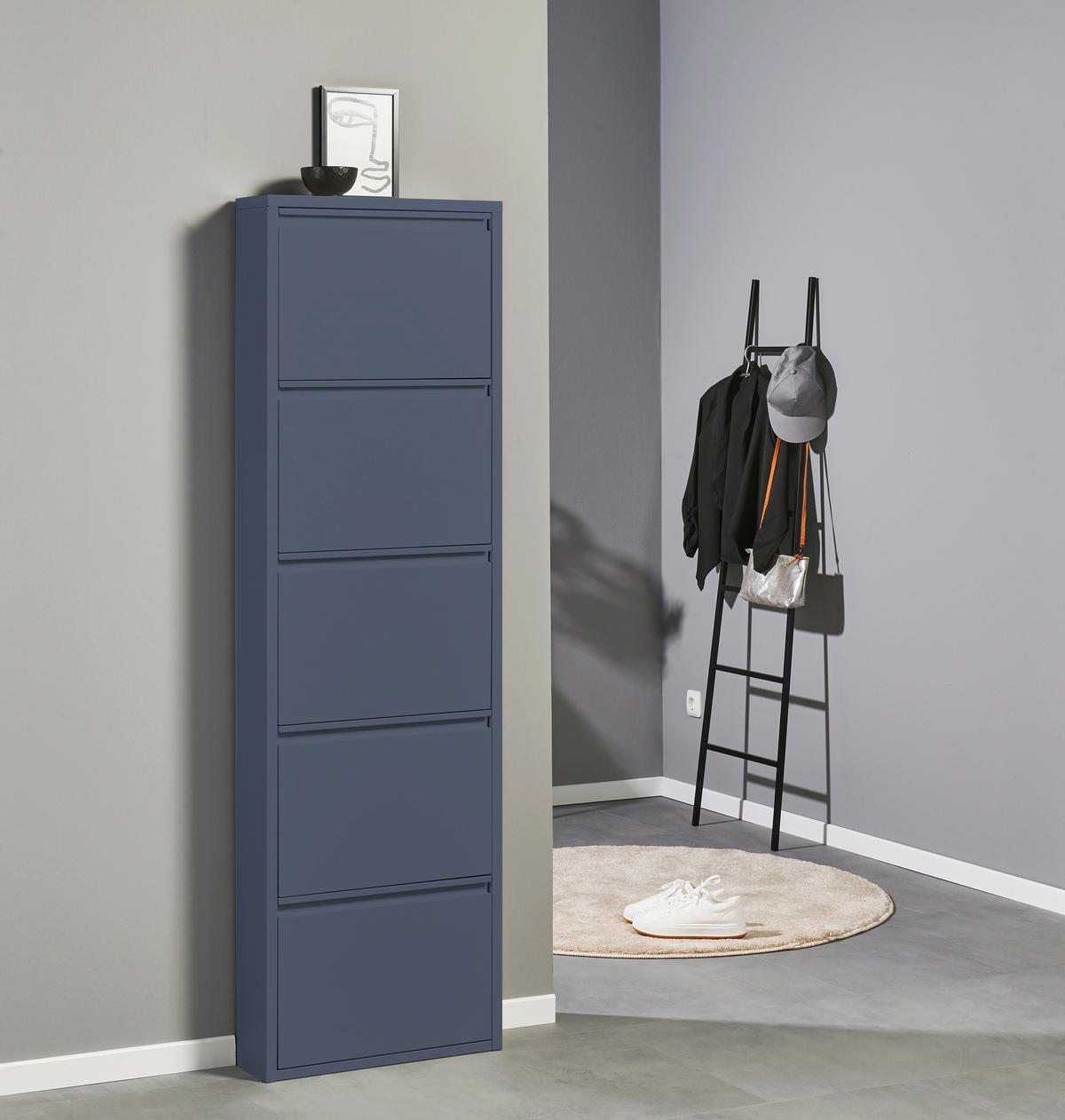 SCHUHKIPPER  in 51/170/16 cm  - Blau, MODERN, Metall (51/170/16cm) - Boxxx