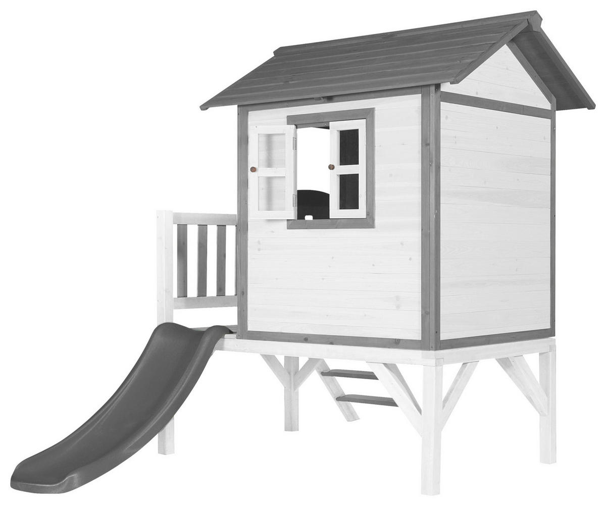 SPIELHAUS 240/189/167 cm  - Weiss/Grau, Konventionell, Holz/Kunststoff (240/189/167cm)