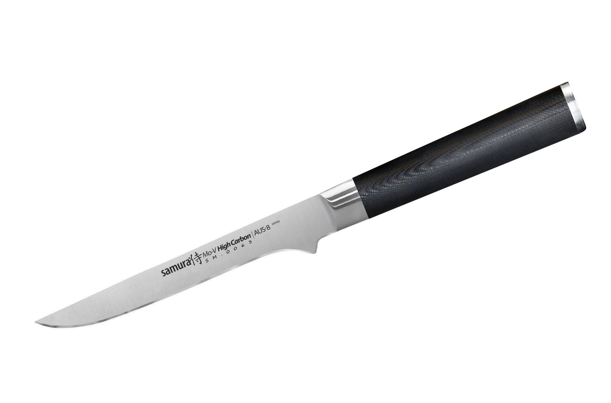 NOŽ ZA OTKOŠTAVANJE  MO-V        30 cm    oplemenjeni čelik - srebrne boje/crna, Basics, drvni materijal/metal (30cm) - Samura