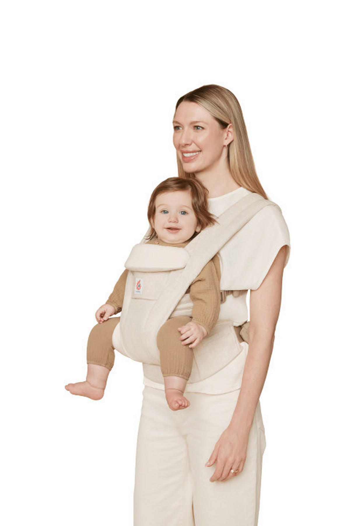 KENGUR NOSILJKA  Omni Deluxe Linen  - ecru, Osnovno, tekstil (26.5/27.5/14.8cm) - Ergo Baby