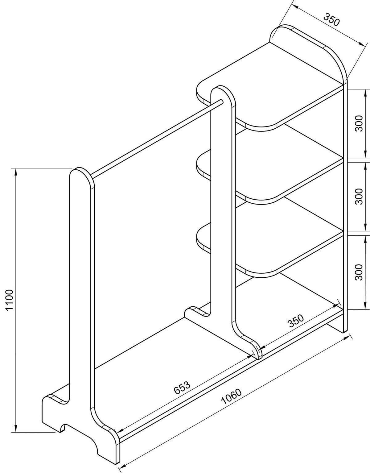 GARDEROBE  in 106/110/35 cm  - Honigeiche, MODERN, Holzwerkstoff (106/110/35cm) - MID.YOU