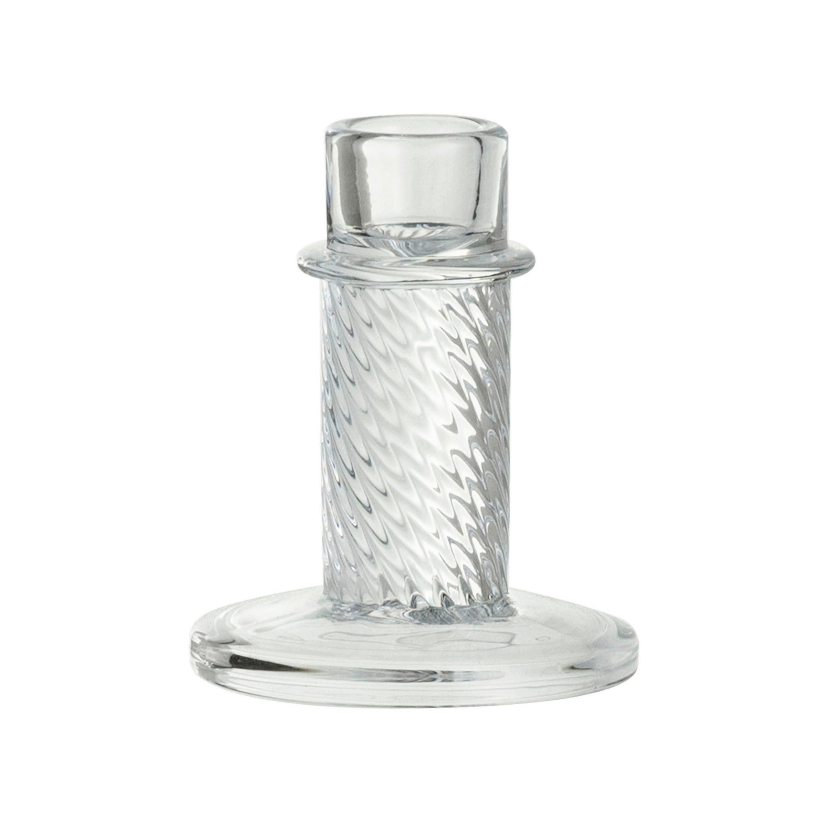 STOJAN NA SVÍČKY  sklo - čiré, Basics, sklo (8/9,7cm) - Ambia Home