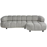 HÖRNSOFFA i vävt tyg greige  - greige/svart, Design, trä/textil (284/183cm) - Welnova
