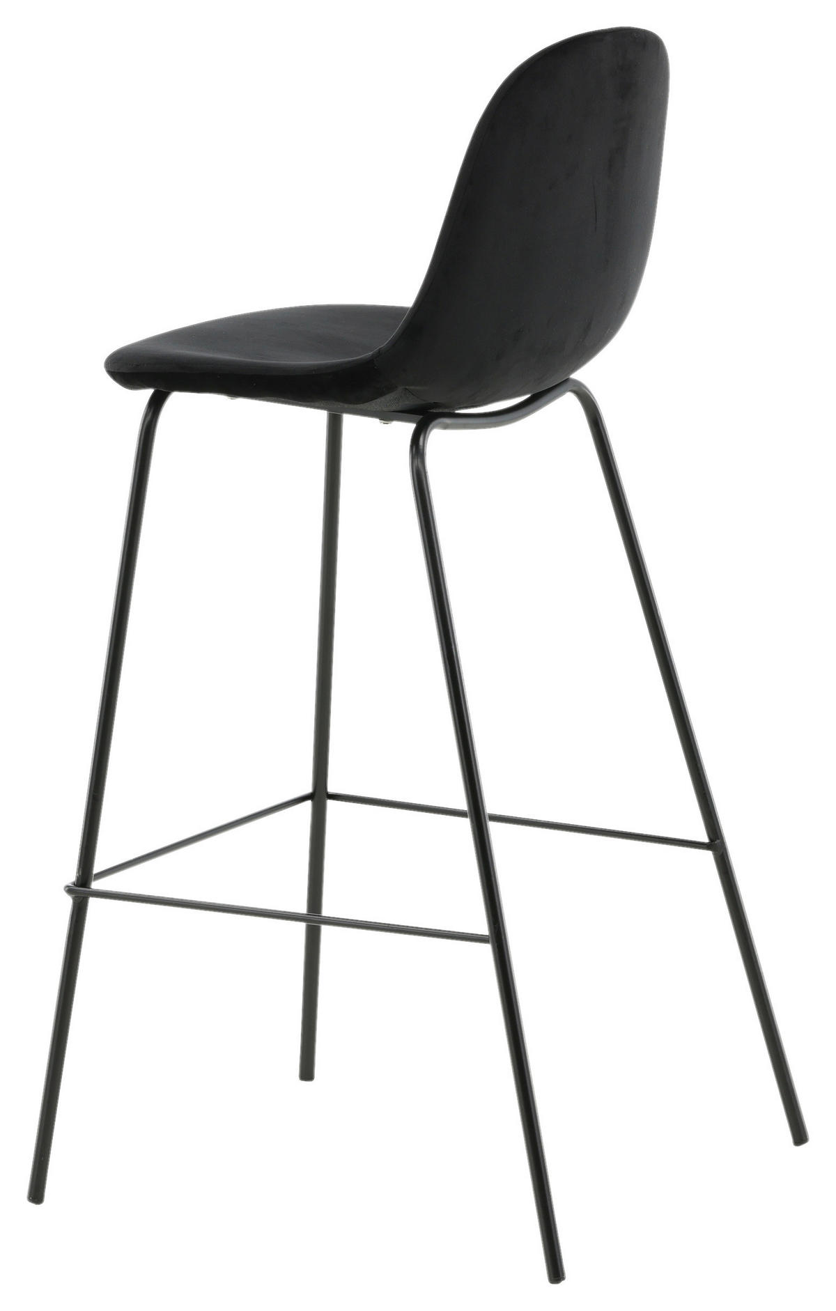 BARPALL SET i svart  - svart, Design, metall/textil (41.5/105/43cm) - Livetastic