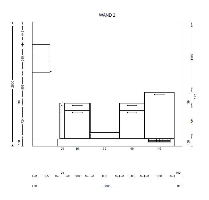 ECKKÜCHE 250/285 cm  in Eichefarben, Dunkelgrau  - Eichefarben/Dunkelgrau, KONVENTIONELL, Holzwerkstoff/Metall (250/285cm) - Burger