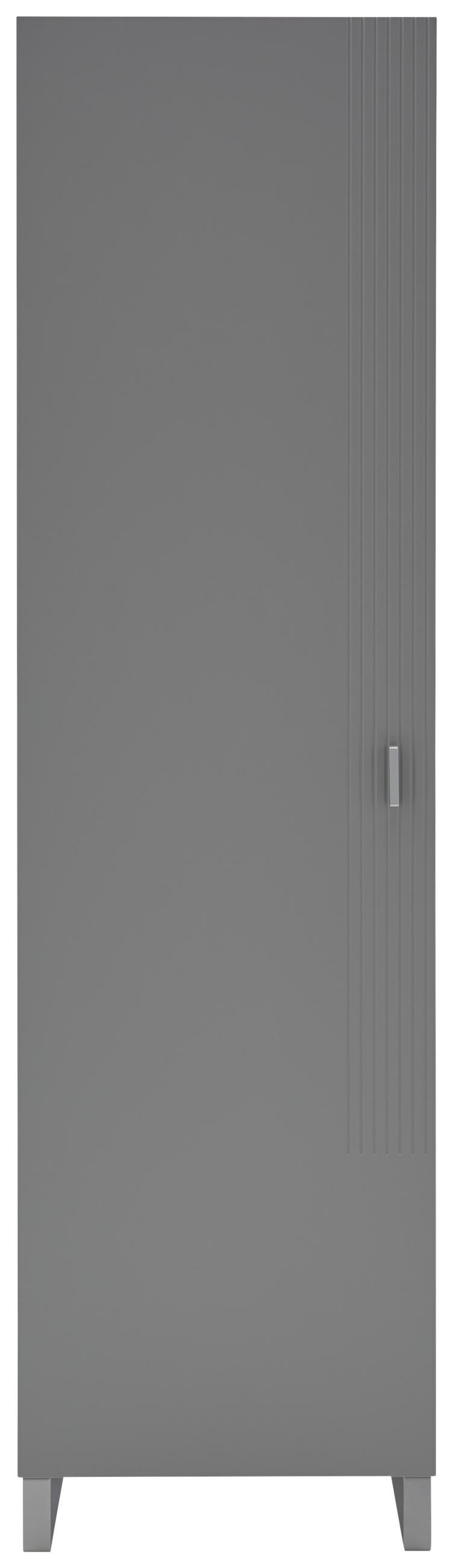 GARDEROBENSCHRANK  in 52/192/36 cm  - Grau, Design, Holzwerkstoff/Metall (52/192/36cm) - Dieter Knoll