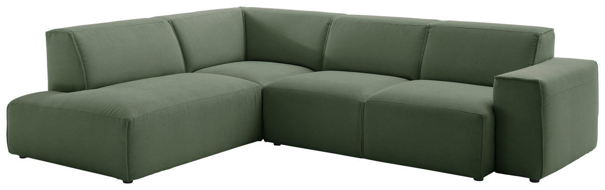 Freisteller von Pure Home Lifestyle ECKSOFA Hellgrün Cord.