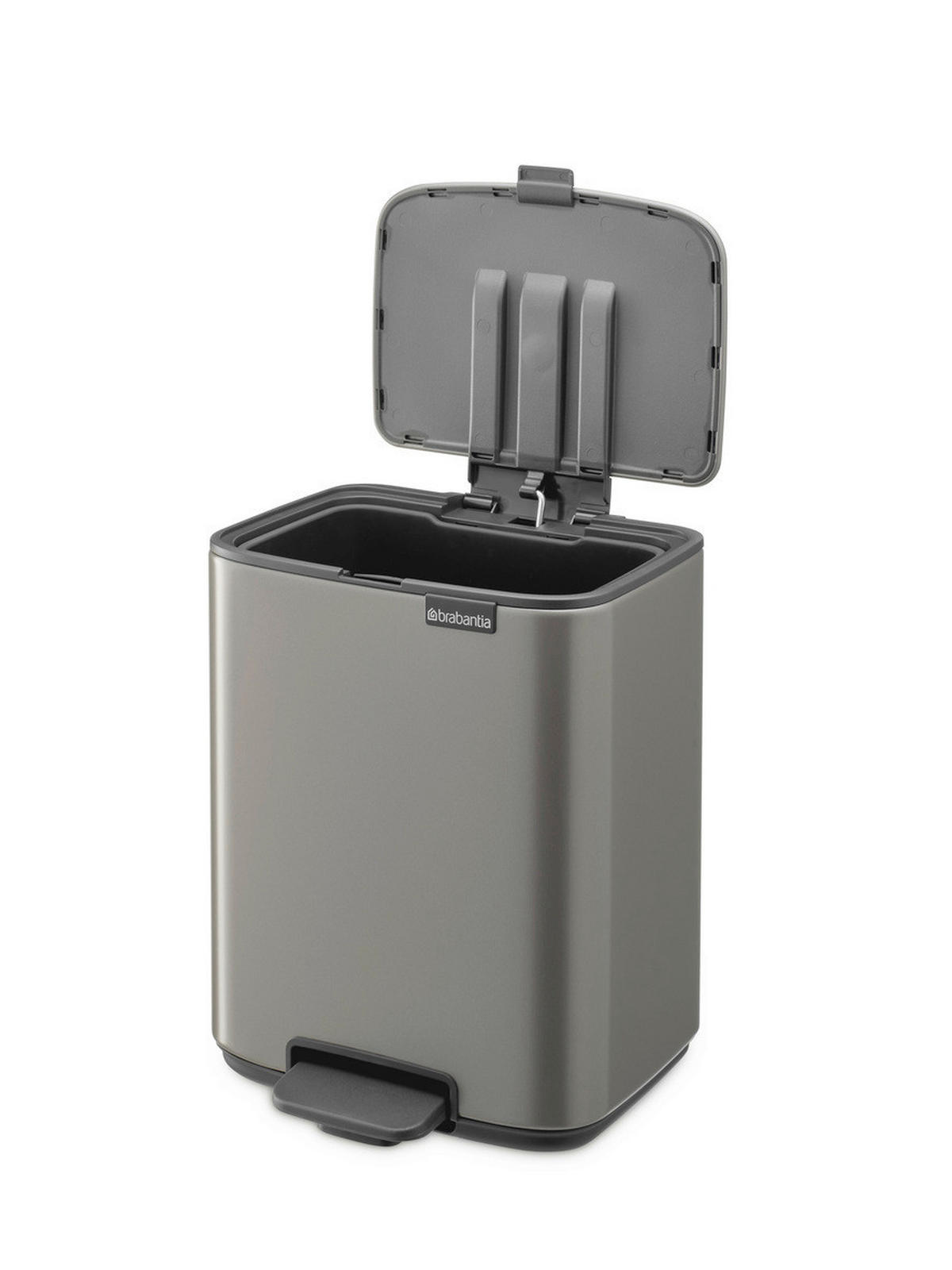 KANTA SA PAPUČICOM  7 l   - antracit/platinasta, Osnovno, metal/plastika (24,2/31/24,2cm) - Brabantia