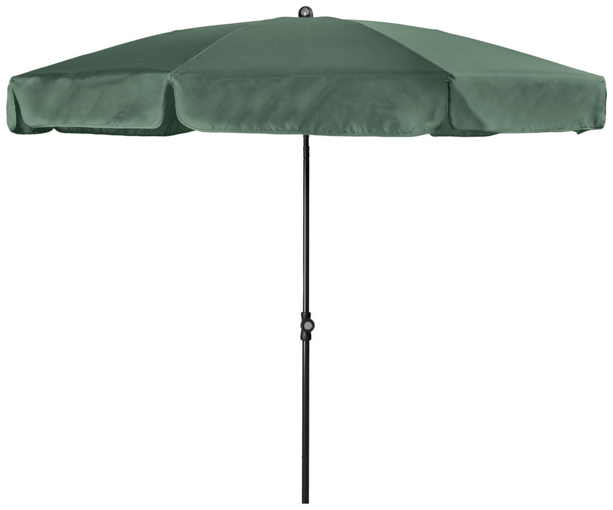 SLNEČNÍK 200 cm - zelená/antracitová, Basics, kov/textil (200cm) - Ambia Garden