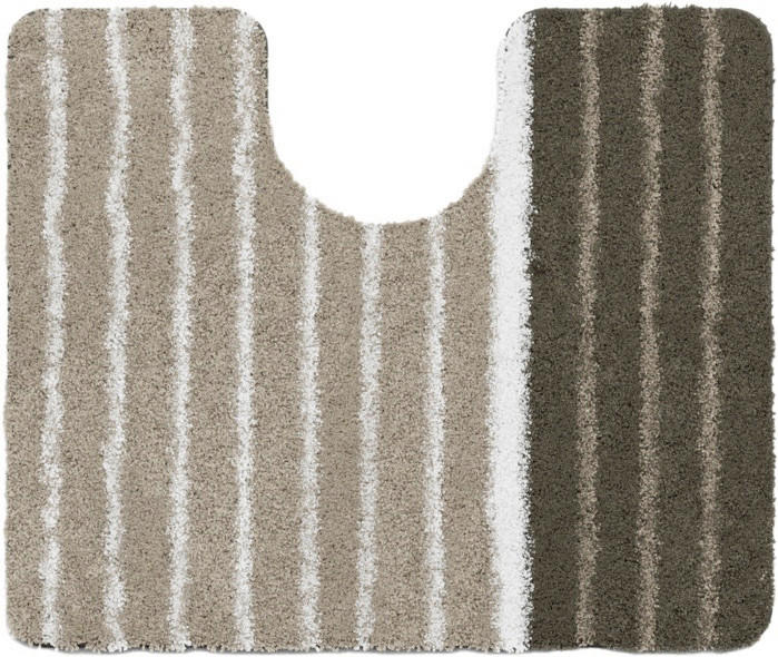 WC-VORLEGER Taupe 50/60 cm  - Taupe, Basics, Kunststoff/Textil (50/60cm) - Grund