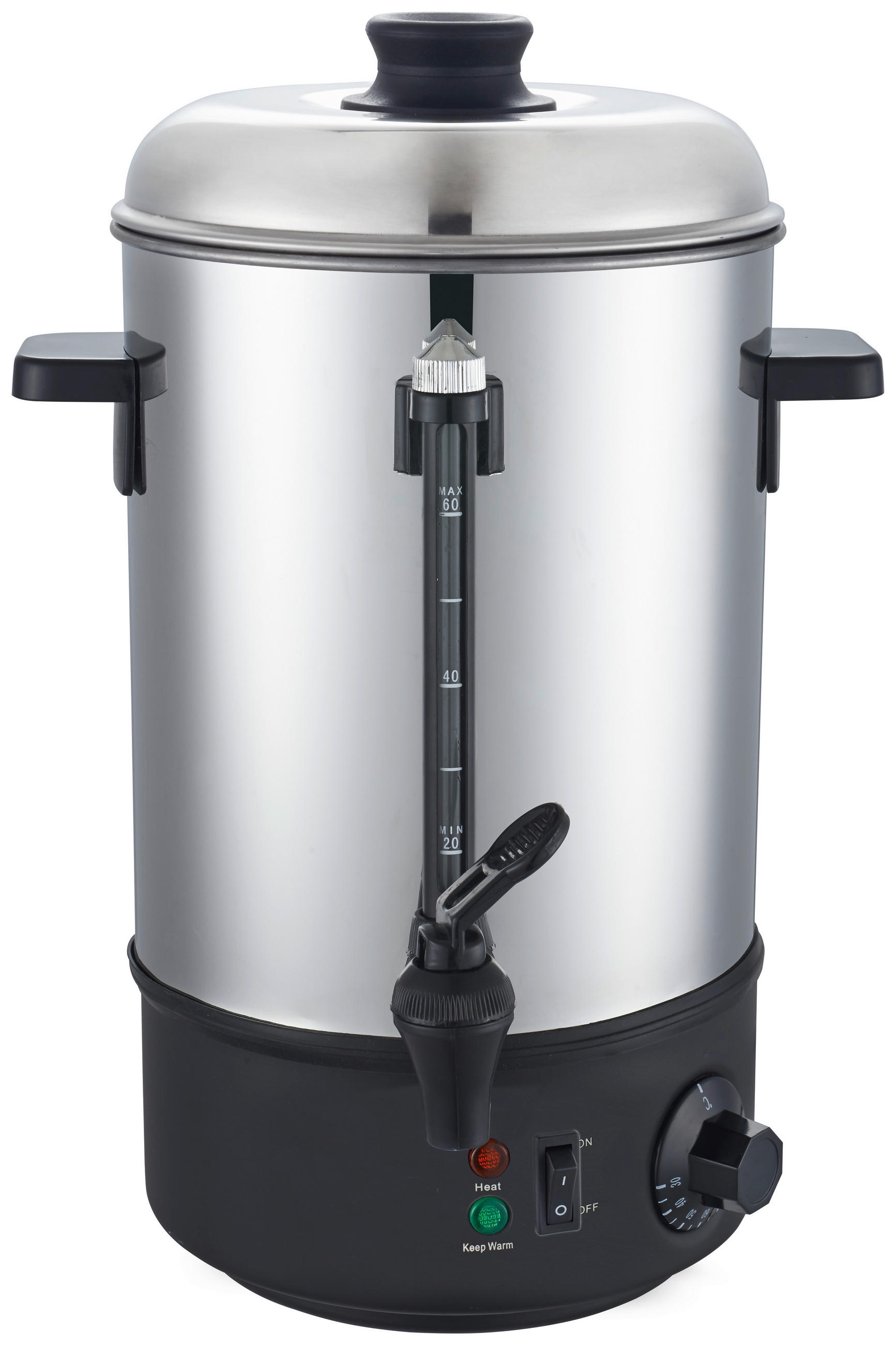 HEIßGETRÄNKESPENDER - Edelstahlfarben/Schwarz, Basics, Metall (33,5/58cm) - Novel