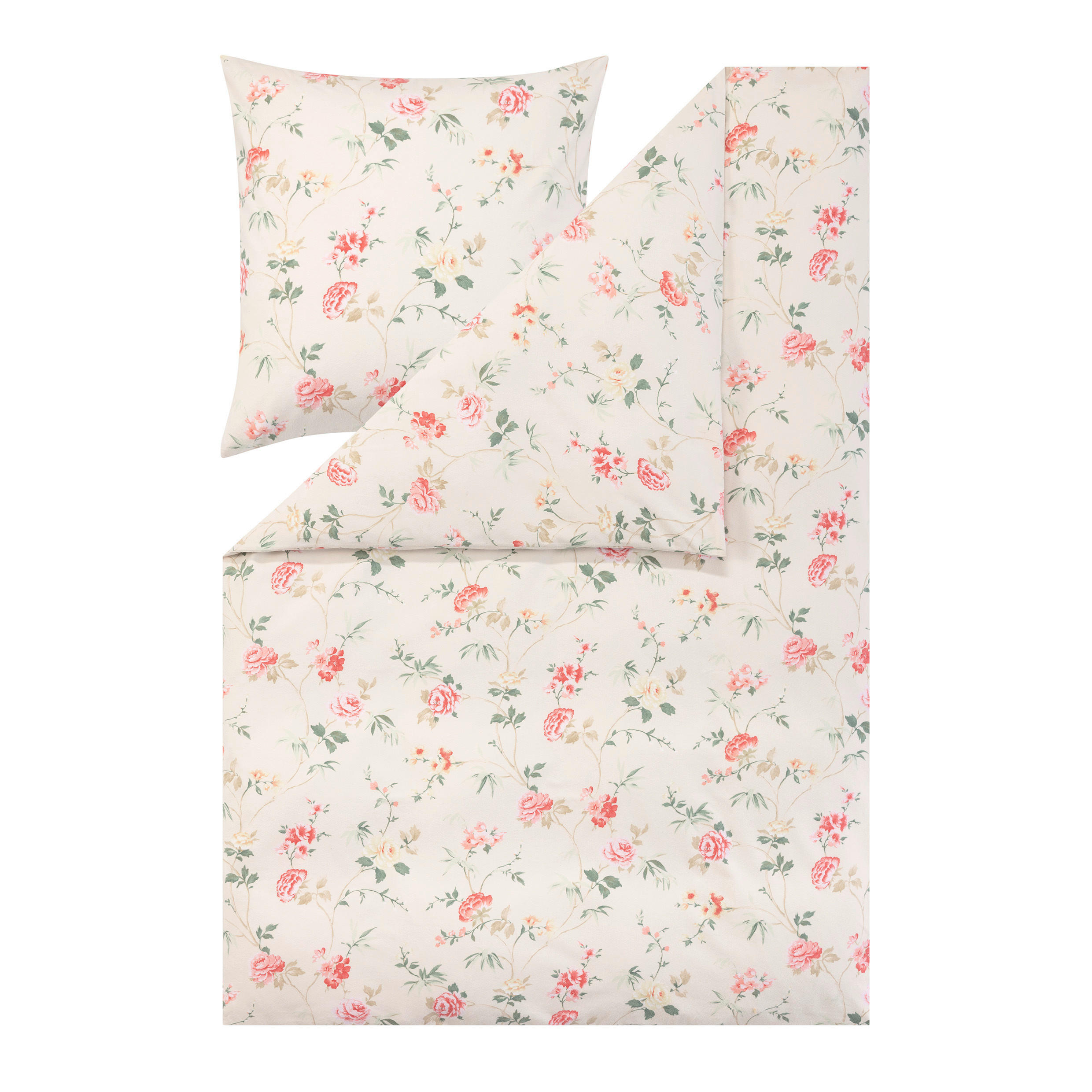 BETTWÄSCHE Atelier Flanell 155/200 cm  - Creme, Design, Textil (155/200cm) - Estella
