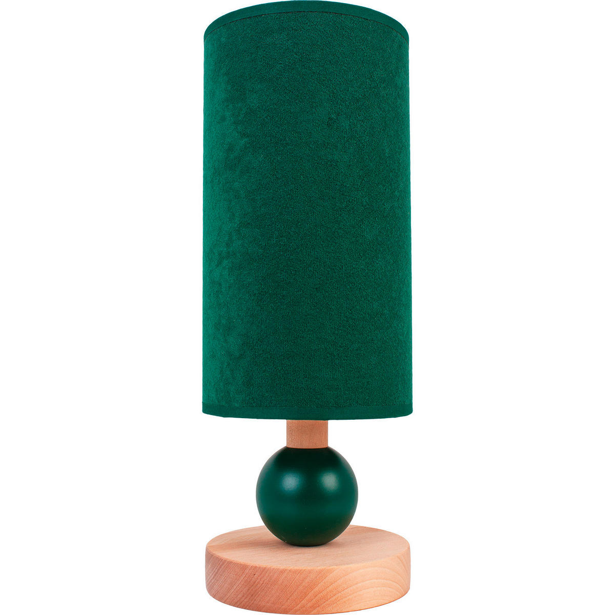 KINDERTISCHLEUCHTE 12/31,5 cm   - Waldgrün/Goldfarben, Natur, Holz (12/31,5cm)