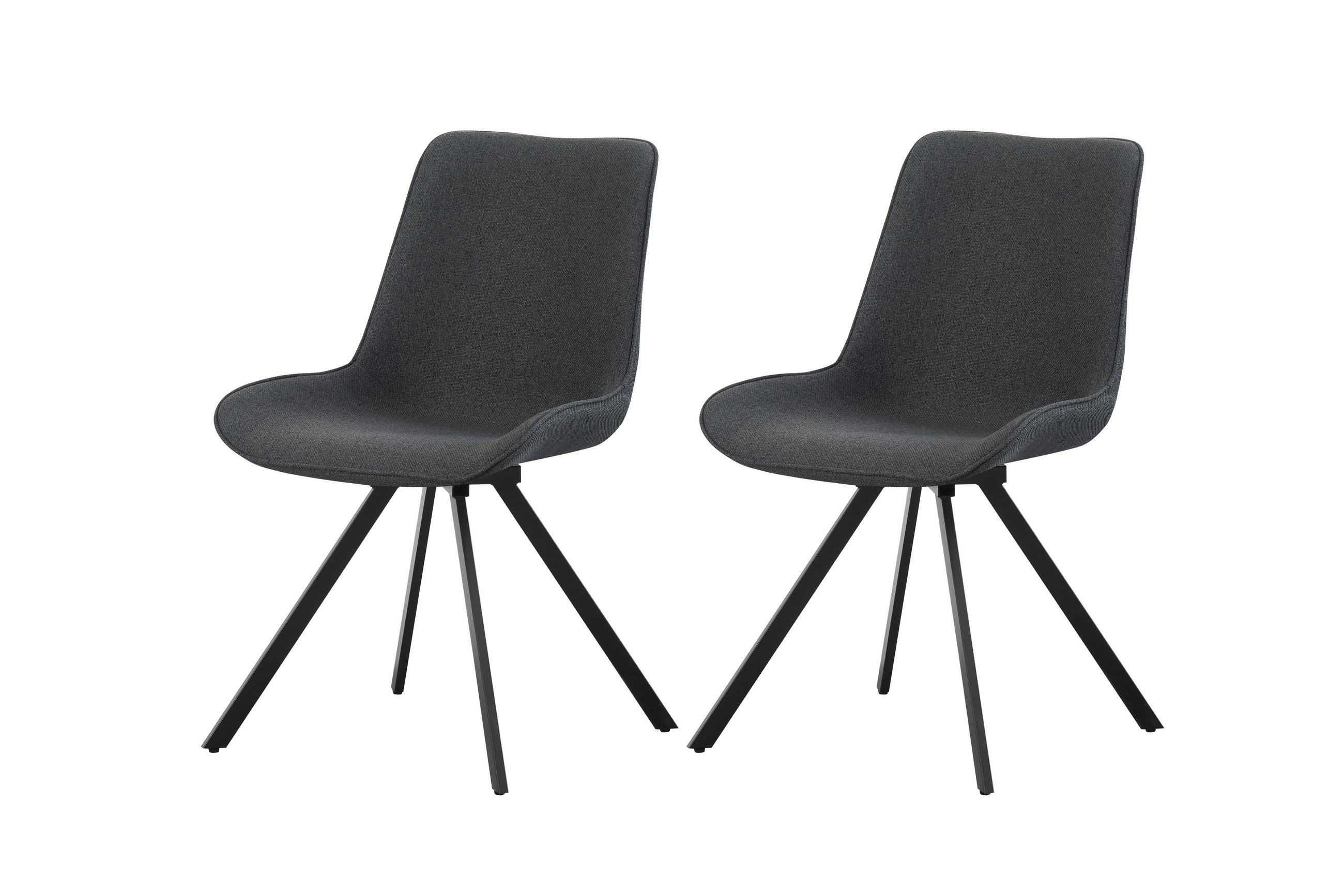 Set De Scaune din textil, antracit