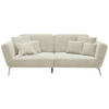 3-SITZER-SOFA Cord Creme  - Chromfarben/Creme, KONVENTIONELL, Kunststoff/Textil (260/90/125cm) - SetOne by Musterring