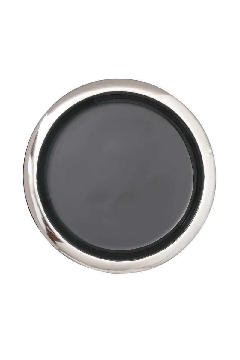 TORTENPLATTE 20,5/13,5 cm  - Silberfarben/Grau, Trend, Metall (20,5/13,5cm) - Kayoom