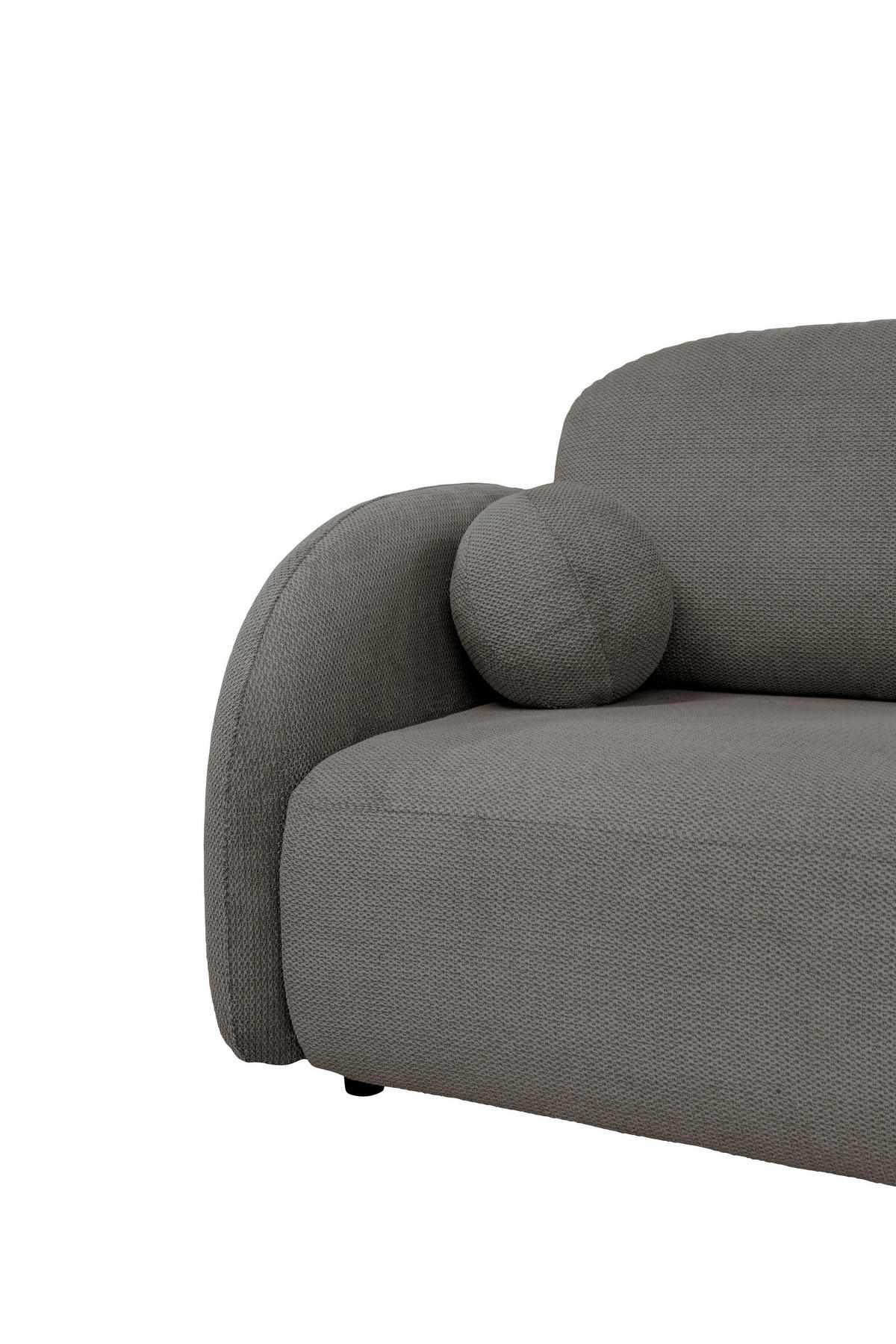 SCHLAFSOFA ROMA  mit Struktur Hellbraun  - Hellbraun/Schwarz, Design, Textil (230/90/105cm) - MID.YOU