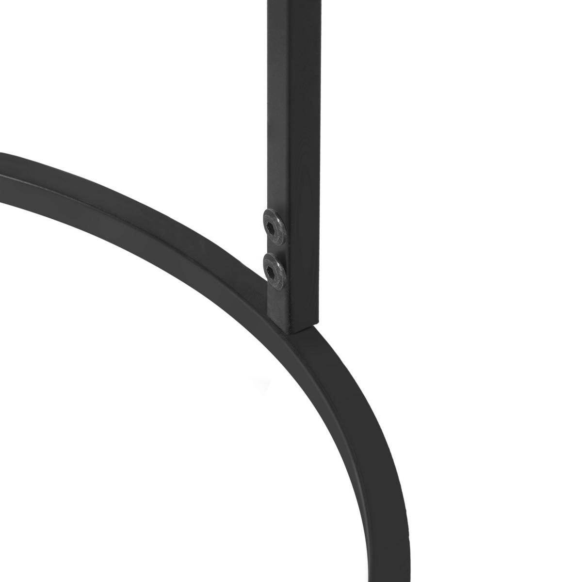 BEISTELLTISCH 41/41/61 cm Schwarz, Goldfarben rund  - Goldfarben/Schwarz, Design, Metall (41/41/61cm) - Boxxx