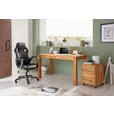 SCHREIBTISCH 140/70/76 cm  in Wildeiche  - Wildeiche/Alufarben, Natur, Holz/Kunststoff (140/70/76cm) - Linea Natura