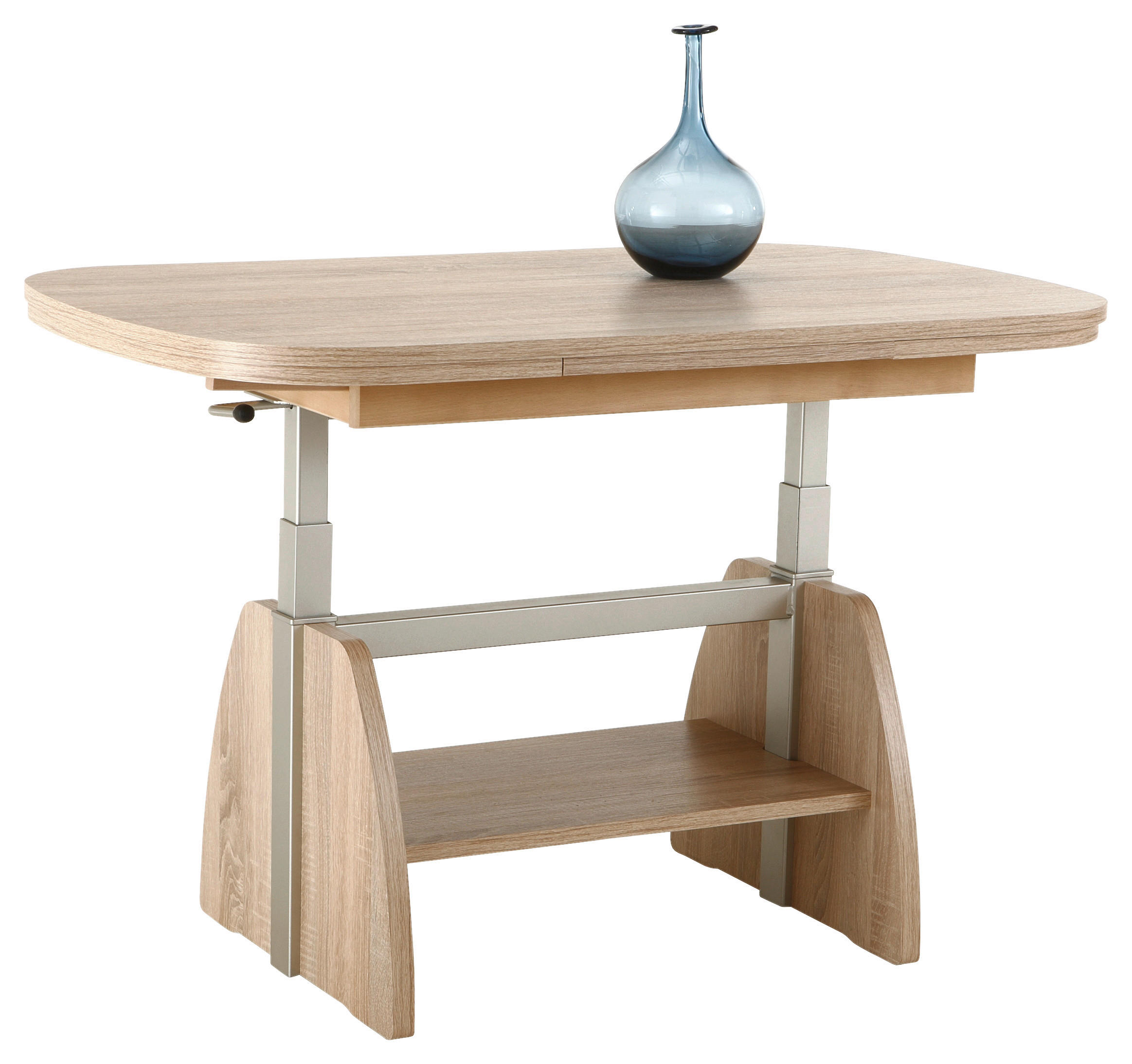 COUCHTISCH 108-157/67/53-69 cm rechteckig Sonoma Eiche  - Sonoma Eiche, KONVENTIONELL, Holzwerkstoff (108-157/67/53-69cm) - Boxxx