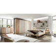 BETTANLAGE 180/200 cm  in Eichefarben, Kaschmir  - Kaschmir/Eichefarben, Design, Holzwerkstoff/Textil (180/200cm) - Xora