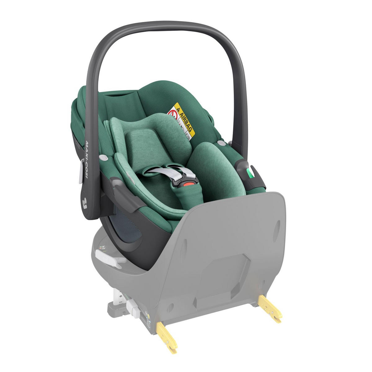 BABYSCHALE Pebble 360 Essential green   - Grün, Basics, Kunststoff/Textil (36/47/73cm) - Maxi-Cosi