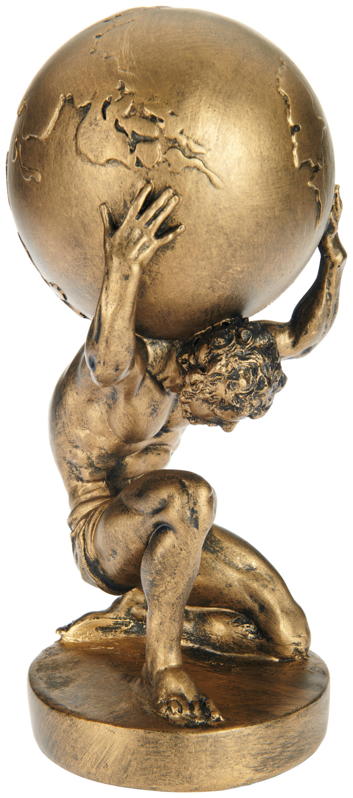 SZOBOR - aranyszínű, Design, műanyag (15/28,5/14cm) - Ambia Home