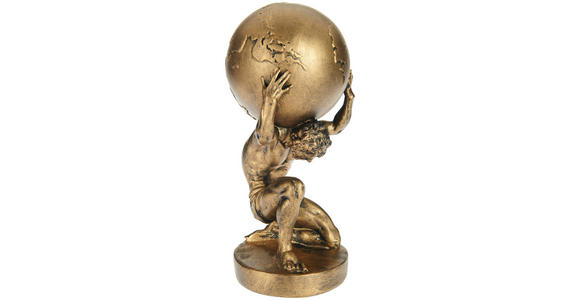 SKULPTUR - Goldfarben, Design, Kunststoff (15/28,5/14cm) - Ambia Home